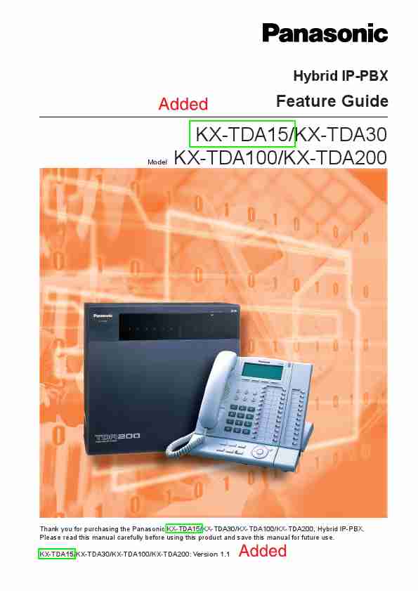Peerless Industries IP Phone KX-TDA100-page_pdf